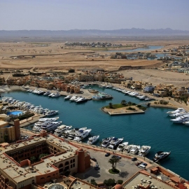 El-Gouna-turtle-inn-Abu-Tig-Marina-aerial-view